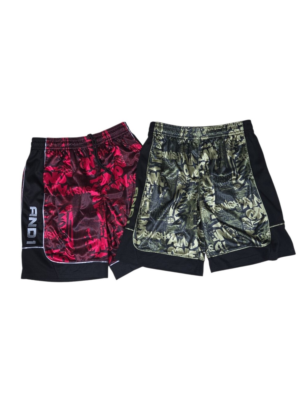 And1 Mens Basketball Shorts Lot Of 2 Size Large Athletic Sports 10in Inseam